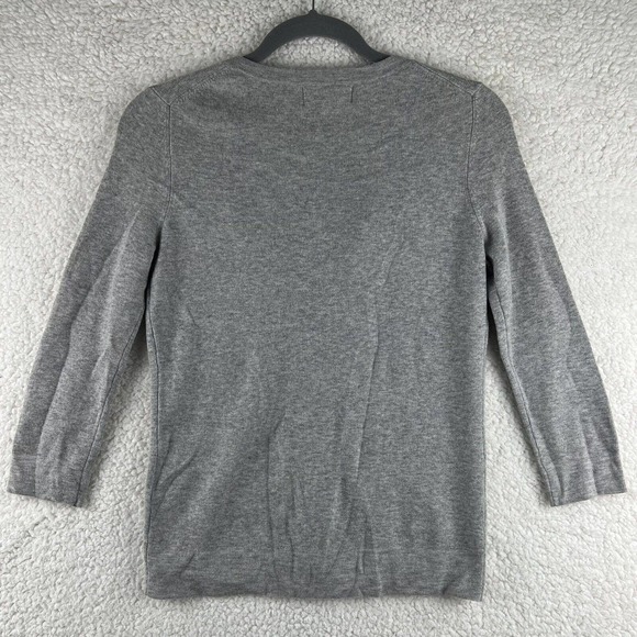 Sutton Cashmere Women’s Size Small Sweater Snap Ruffle Ribbon - Picture 5 of 9